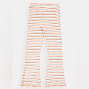 Ghanda Girls knit rainbow stripe flares size 3-4 great condition